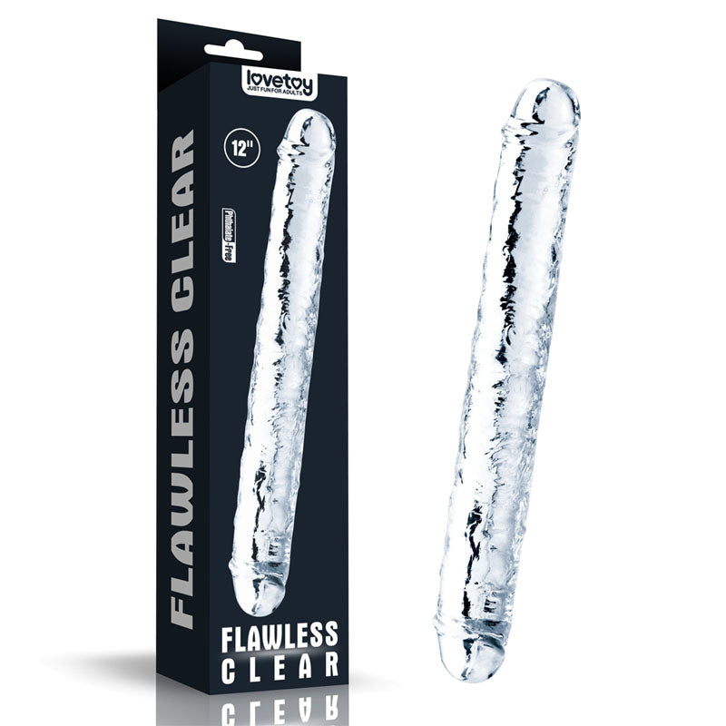 Flawless Clear Double Dildo 12 - Clear 30 cm Double Dong