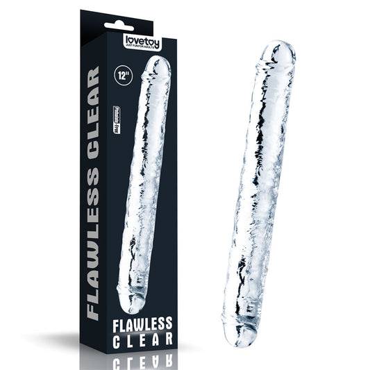 Flawless Clear Double Dildo 12 - Clear 30 cm Double Dong