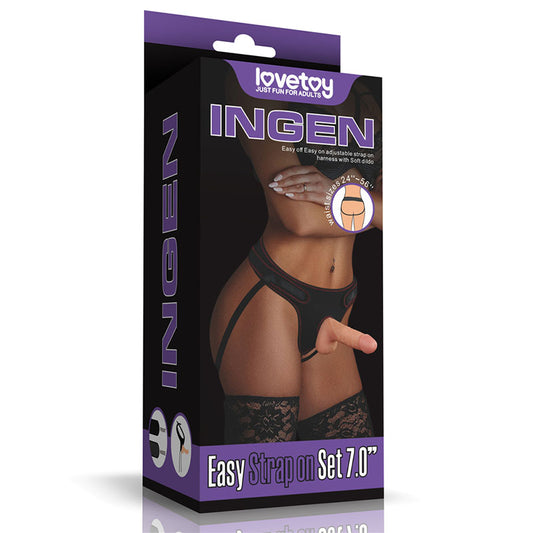 Ingen Easy Strap-On Set - Flesh 17.8 cm (7) Strap-On