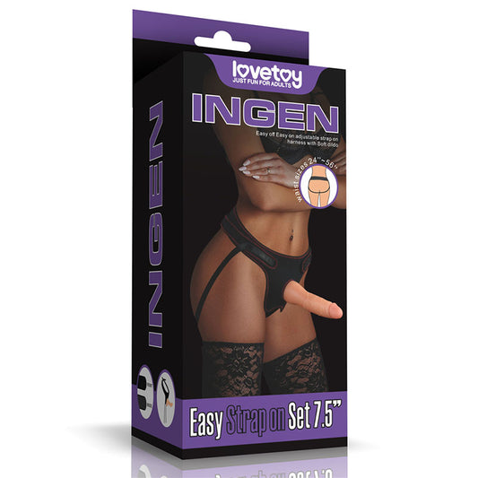 Ingen Easy Strap-On Set - Flesh 19 cm (7.5) Strap-On