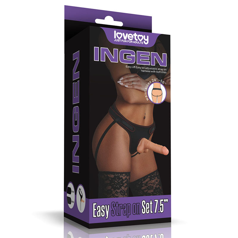 Ingen Easy Strap-On Set - Flesh 19 cm (7.5) Strap-On