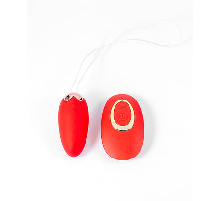 Maia SHORTCAKE - Red USB Rechargeable Vibrating Egg with Wireless Remote