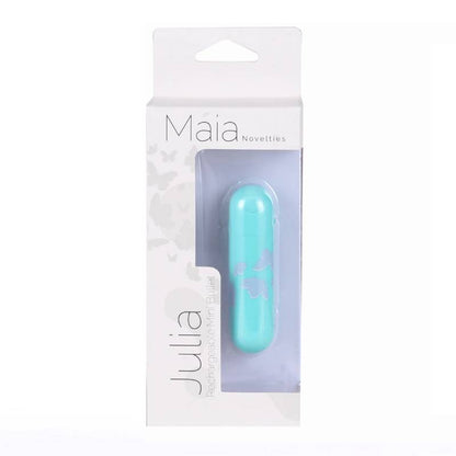 Maia Julia - Teal 7.6 cm USB Rechargeable Bullet