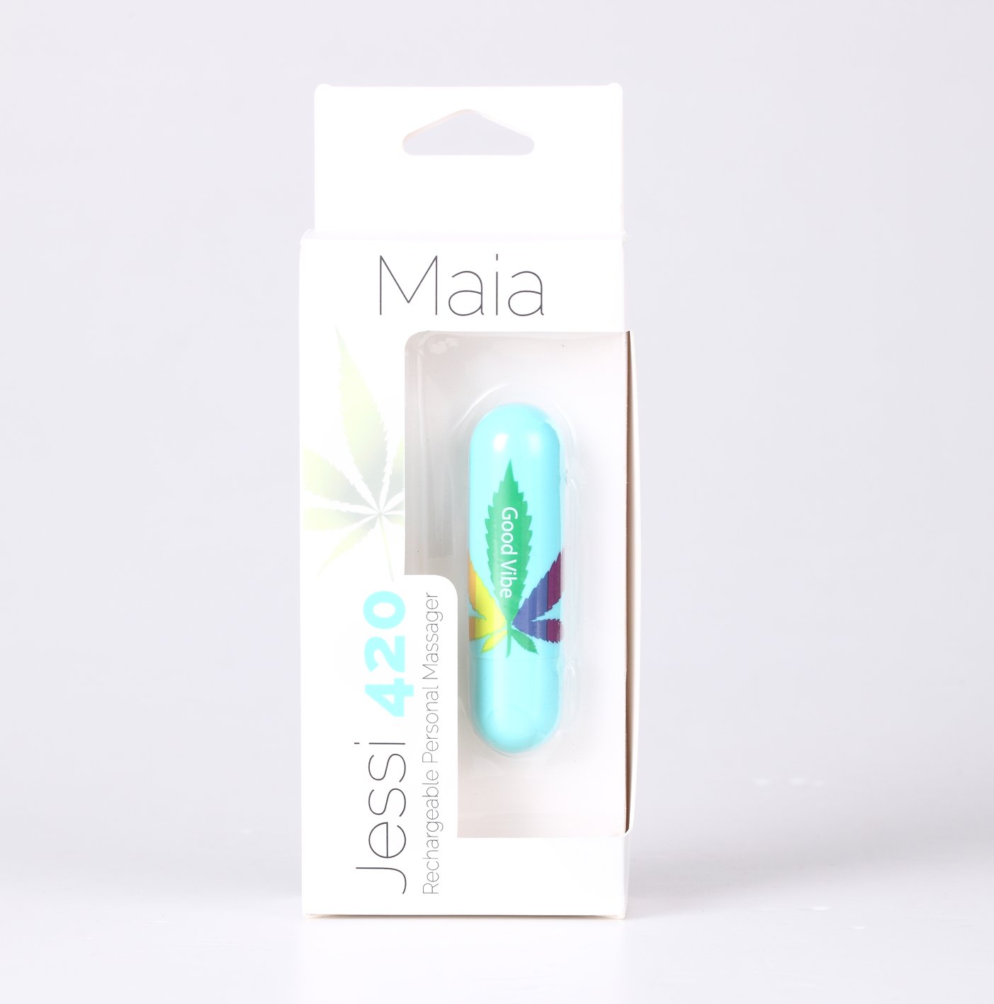 Maia Jessi 420 - Teal 7.6 cm USB Rechargeable Bullet