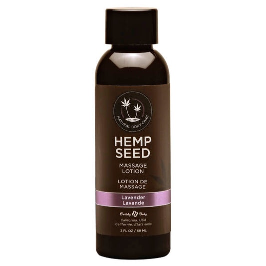 Hemp Seed Massage Lotion - Lavender Scented - 59 ml Bottle