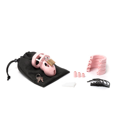 Mr. Stubb Chastity Cock Cage Kit - Pink - Pink 1.75 Inch Cock Cage Kit