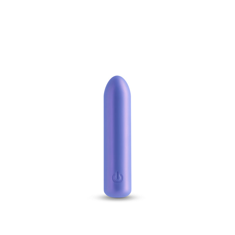 Seduction - Roxy - Metallic Blue - Metallic Blue 9 cm USB Rechargeable Vibrating Bullet