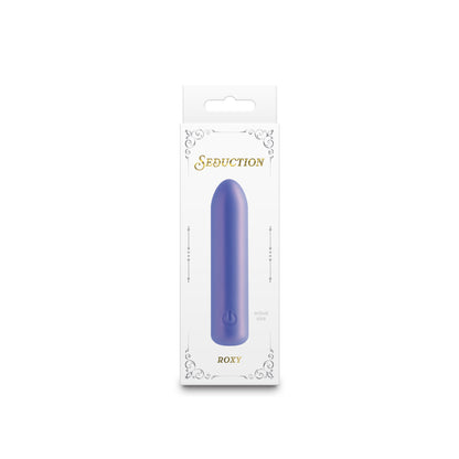 Seduction - Roxy - Metallic Blue - Metallic Blue 9 cm USB Rechargeable Vibrating Bullet