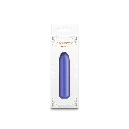 Seduction - Roxy - Metallic Blue - Metallic Blue 9 cm USB Rechargeable Vibrating Bullet