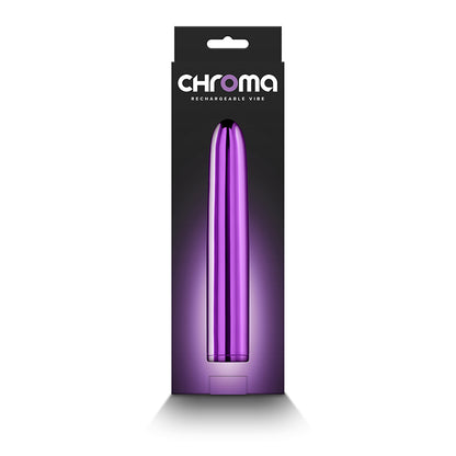 Chroma - Purple - Metallic Purple 17 cm USB Rechargeable Vibrator