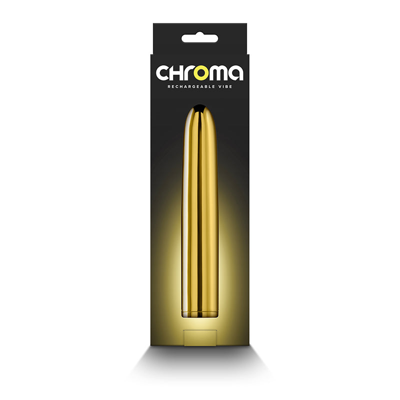 Chroma - Gold - Gold 17 cm USB Rechargeable Vibrator