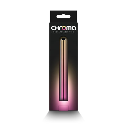 Chroma Sunrise - Large - Metallic Pink/Gold 13.8 cm USB Rechargeable Vibrator