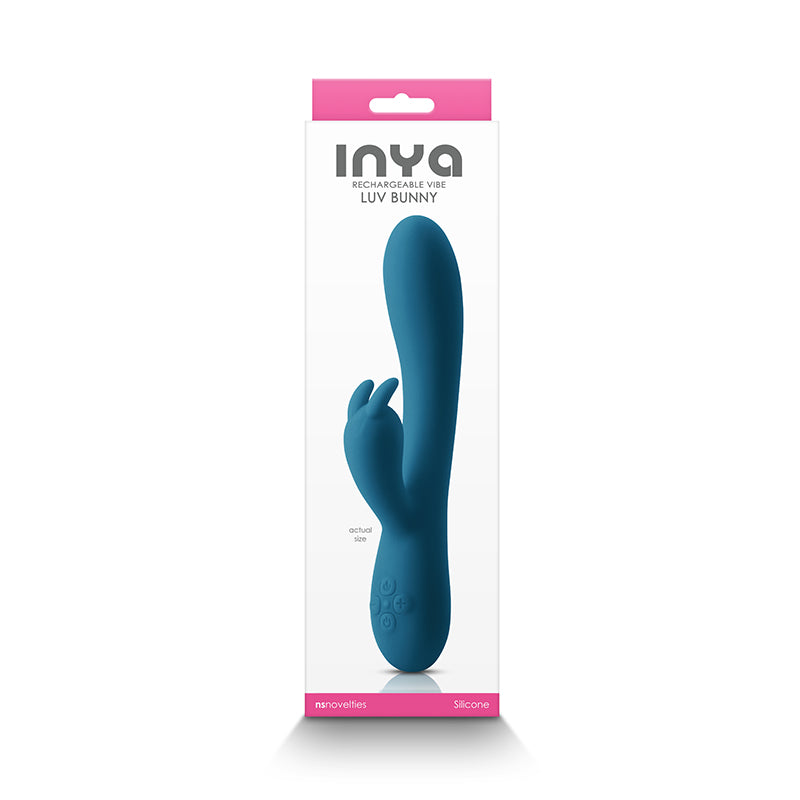 INYA Luv Bunny - Dark Teal - Dark Teal 20.2 cm USB Rechargeable Rabbit Vibrator