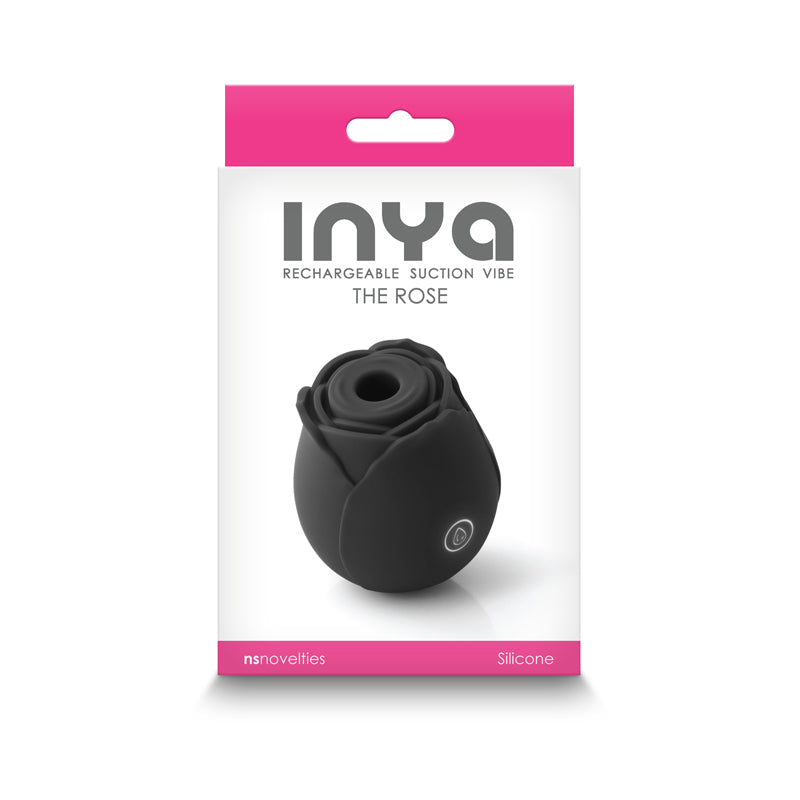 INYA The Rose - Black - Black Clitoral Air Pulsation Stimulator