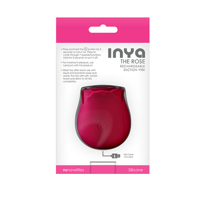 INYA The Rose - Red - Red Clitoral Air Pulsation Stimulator