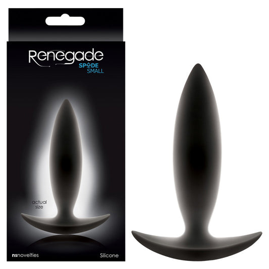 Renegade - Spades - Black 10 cm (4) Small Butt Plug