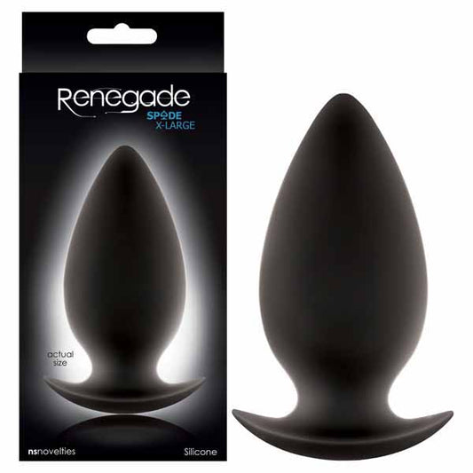 Renegade - Spades - Black 11.2 cm (4.4) XL Butt Plug