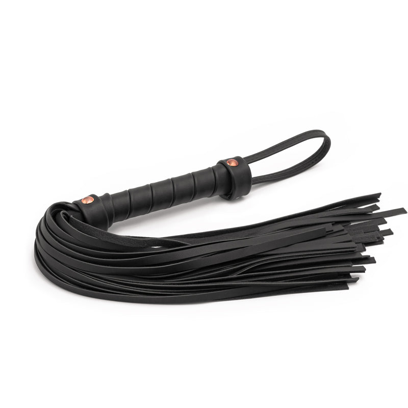 Bondage Couture Flogger - Black - Black Flogger Whip