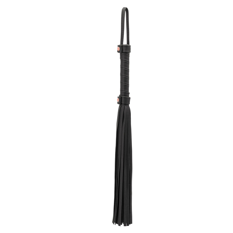 Bondage Couture Flogger - Black - Black Flogger Whip