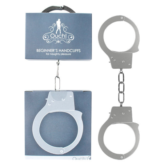 Ouch Beginners Handcuffs - Metal Restraints