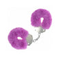 OUCH! Heavy-Duty Fluffy Cuffs - Purple - Purple Fluffy Restraints