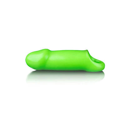 OUCH! Glow In The Dark Smooth Thick Stretchy Penis Sleeve - Glow in Dark 15.5 cm Penis Extensio