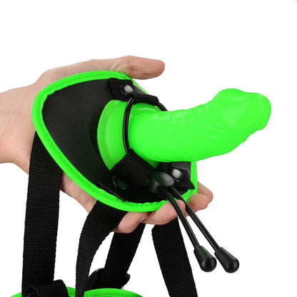 OUCH! Glow In The Dark Strap-on Harness - Glow in Dark 14.5 cm Strap-On