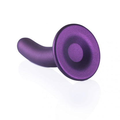 OUCH! Smooth Silicone G-Spot Dildo - 6 / 14.5 cm - Metallic Purple 14.5 cm Dildo