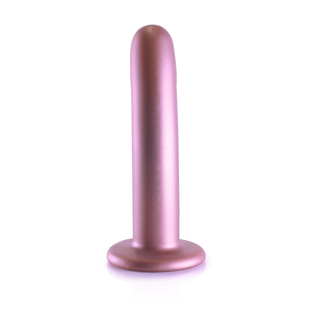 OUCH! Smooth Silicone G-Spot Dildo - 6 / 14.5 cm - Rose Gold 14.5 cm Dildo