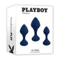 Playboy Pleasure TAIL TRAINER - Black Butt Plugs - Set of 3 Sizes