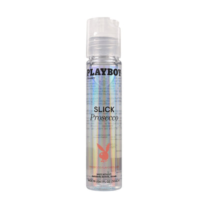 Playboy Pleasure SLICK PROSECCO - 30 ml - Prosecco Flavoured Water Based Lubricant - 30 ml Bott