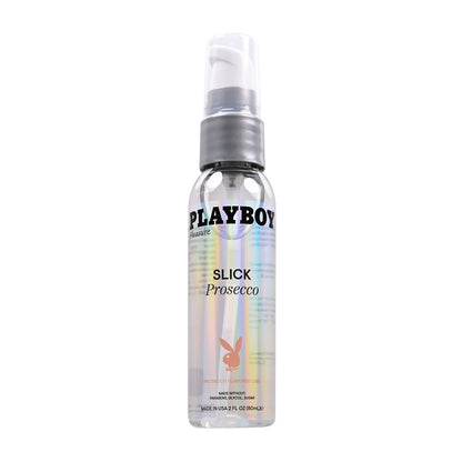 Playboy Pleasure SLICK PROSECCO - 60 ml - Prosecco Flavoured Water Based Lubricant - 60 ml Bott