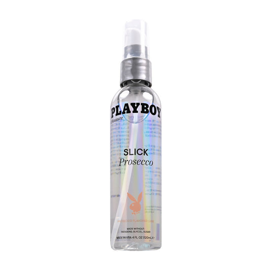 Playboy Pleasure SLICK PROSECCO - 120 ml - Prosecco Flavoured Water Based Lubricant - 120 ml Bo