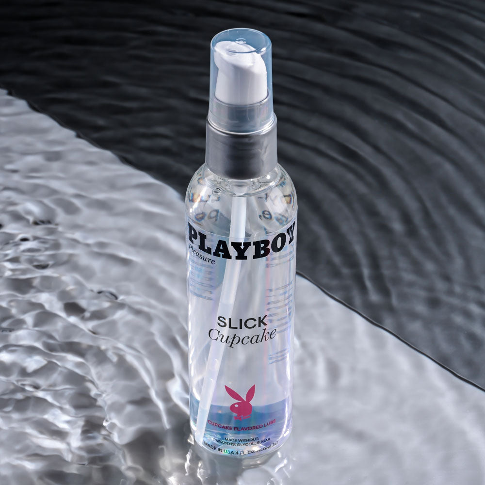 Playboy Pleasure SLICK CUPCAKE - 120 ml - Cupcake Flavoured Water Based Lubricant - 120 ml Bott