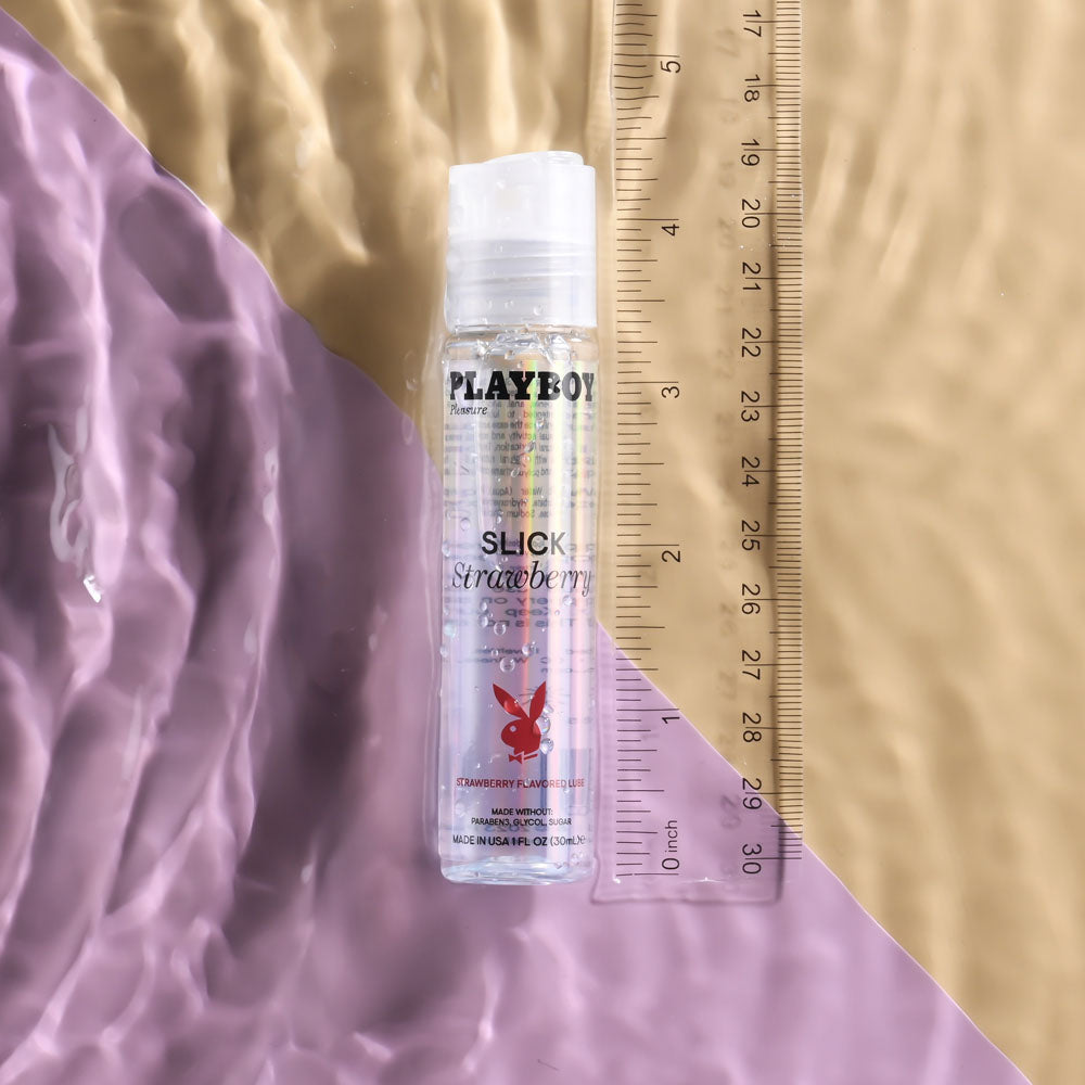 Playboy Pleasure SLICK STRAWBERRY - 30 ml - Strawberry Flavoured Water Based Lubricant - 30 ml