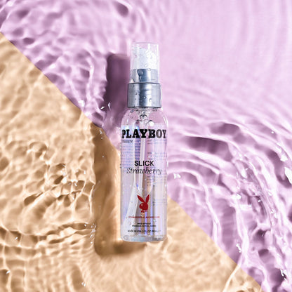 Playboy Pleasure SLICK STRAWBERRY - 60 ml - Strawberry Flavoured Water Based Lubricant - 60 ml