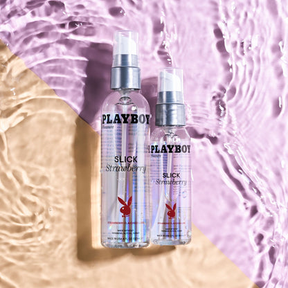 Playboy Pleasure SLICK STRAWBERRY - 60 ml - Strawberry Flavoured Water Based Lubricant - 60 ml