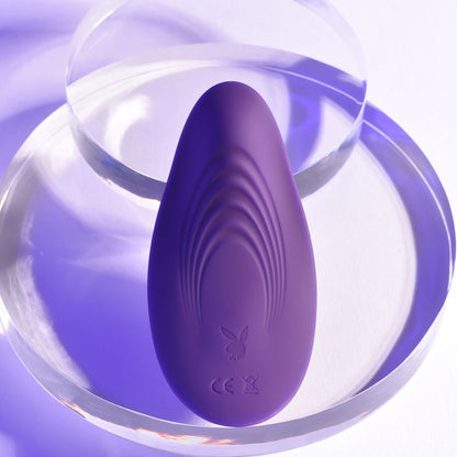 Playboy Pleasure OUR LITTLE SECRET - Purple USB Rechargeable Panty Vibrator with Wireless Remot