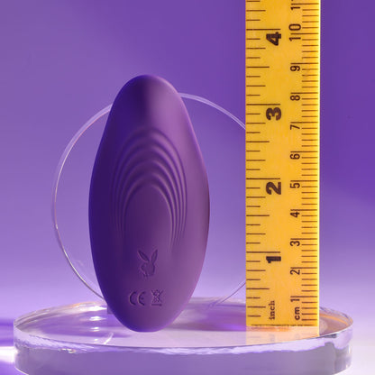 Playboy Pleasure OUR LITTLE SECRET - Purple USB Rechargeable Panty Vibrator with Wireless Remot