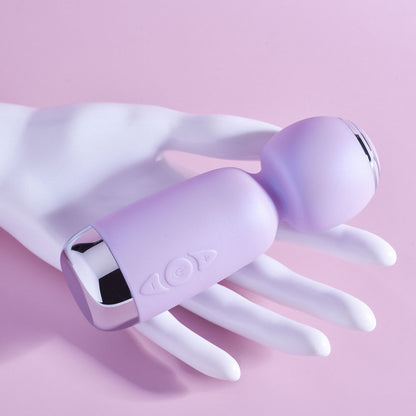 Playboy Pleasure ROYAL MINI - Lilac 12.5 cm USB Rechargeable Mini Wand Vibrator