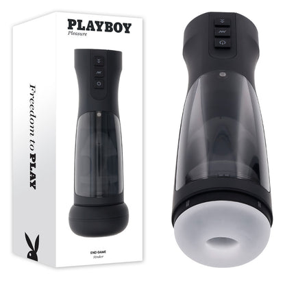 Playboy Pleasure END GAME - USB Rechargeable Vibrating & Self Sanitising Stroker