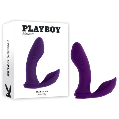 Playboy Pleasure MIX & MATCH - Purple USB Rechargeable with C-Ring Attachment