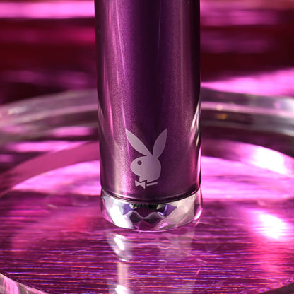 Playboy Pleasure AMETHYST - Purple 12.4 cm USB Rechargeable Glass Tipped Mini Vibrator