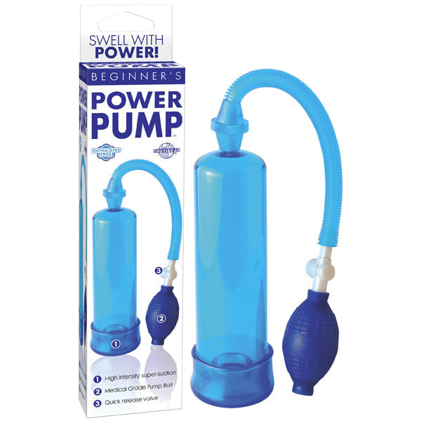 Beginners Power Pump - Blue Penis Pump