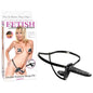 Fetish Fantasy Series Double Penetrix Strap-On - Black 15.2 cm (6) Strap-On with 10.2 cm (4) Va