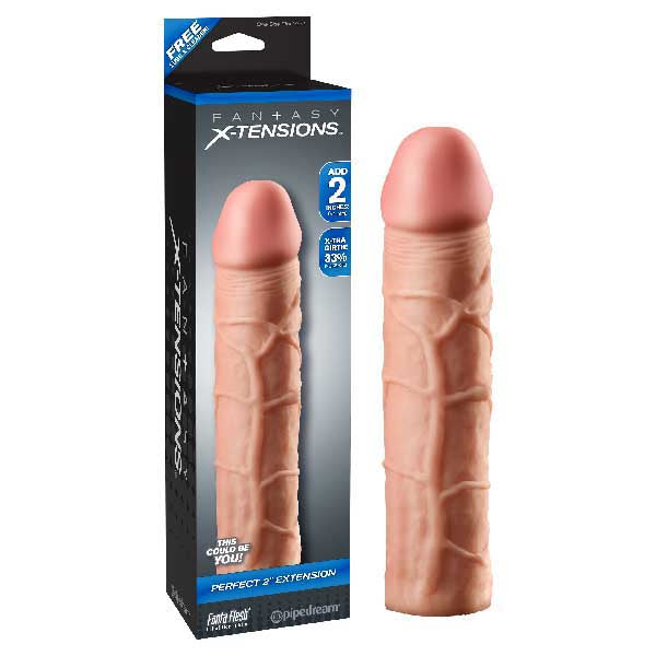 Fantasy X-tensions Perfect 2 Extension - Flesh Penis Extension Sleeve