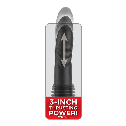 FFS Ultimate Silicone Thruster - Black - Black USB Rechargeable Thrusting Vibrator