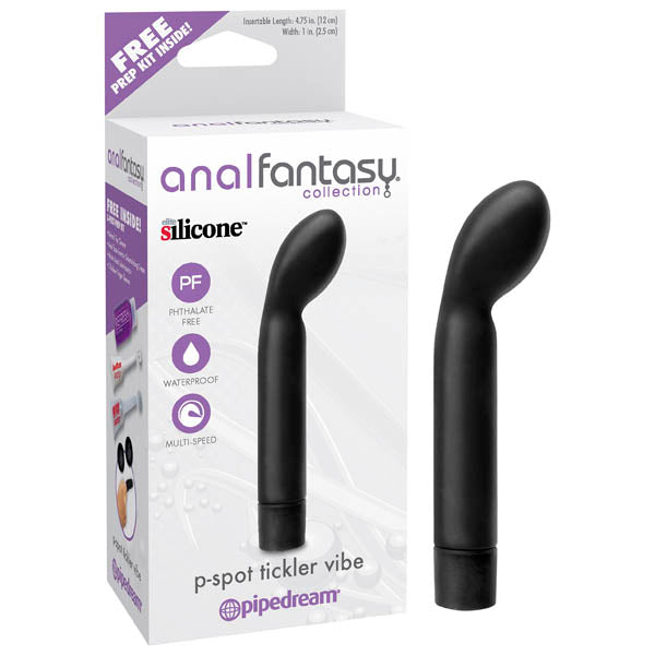 Anal Fantasy Collection P-spot Tickler Vibe - Black 12 cm (4.75) Prostate Vibrator