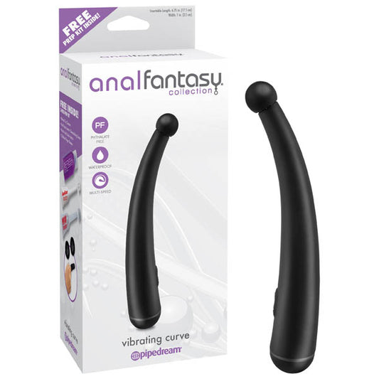 Anal Fantasy Collection Vibrating Curve - Black 17.1 cm (6.75) Anal Vibrator