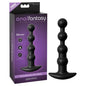 Anal Fantasy Elite Collection Rechargeable Anal Beads - Black 17 cm USB Rechargeable Vibrating